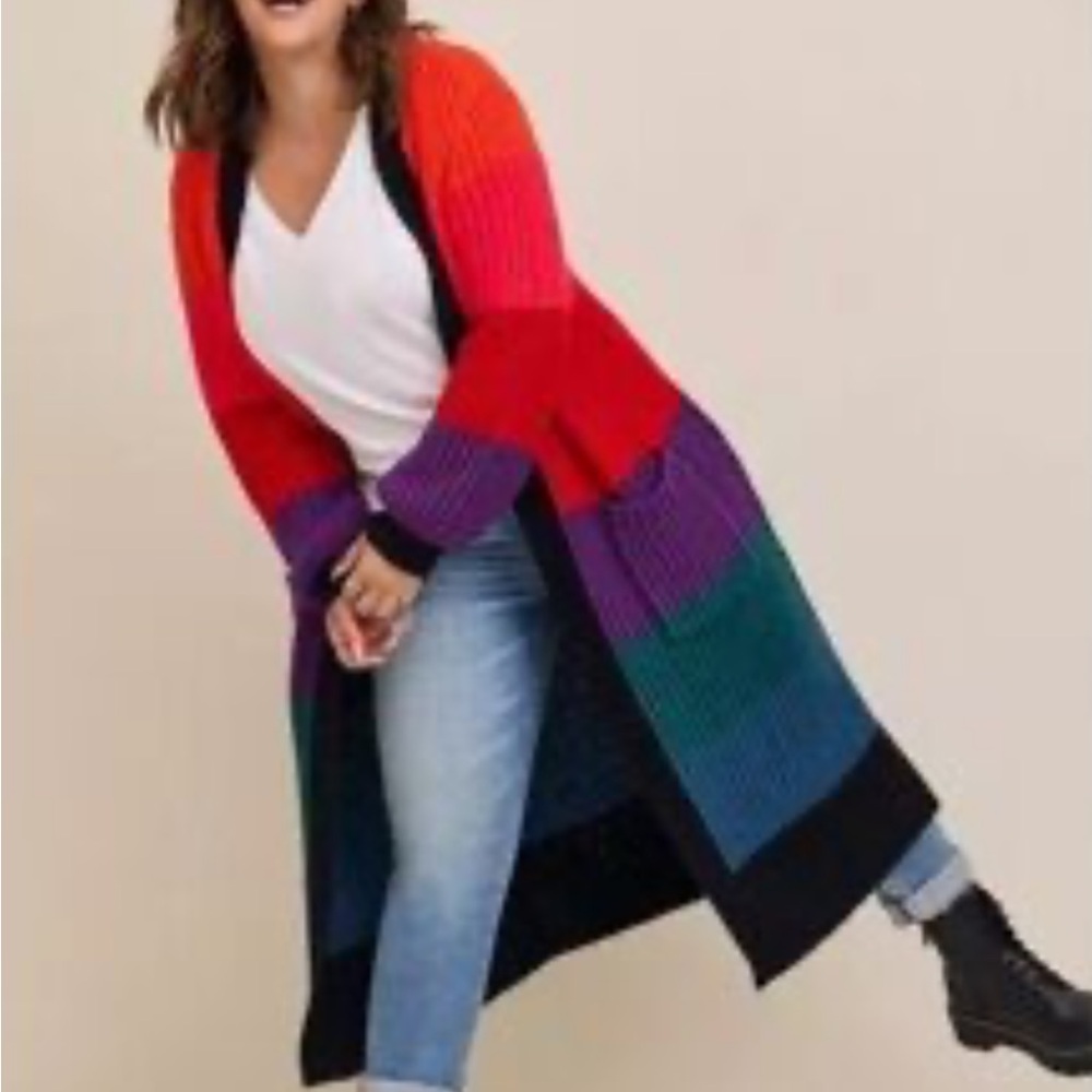 TORRID Chunky Duster Balloon Sleeve Sweater Sz 2X/18-20